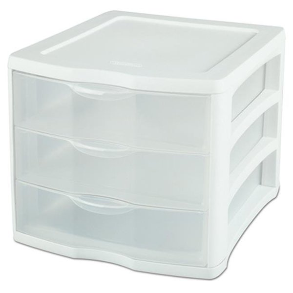 Dwellingdesigns 3 Drawer ClearView Storage Organizer   - Pack of 4 DW4756